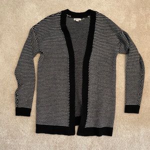 Black and white cardigan